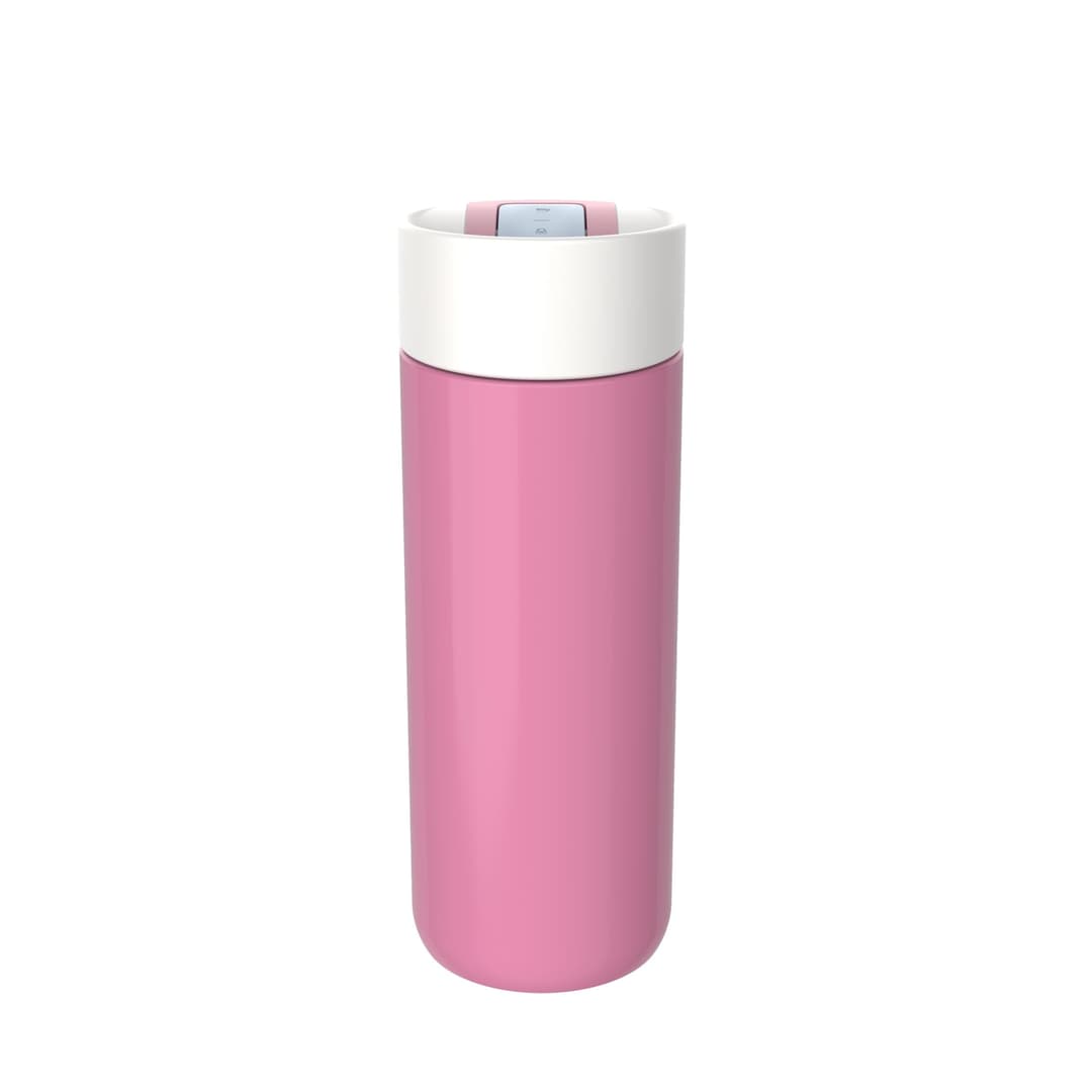 Kambukka Olympus 500ml Stainless Steel Travel Mug - Pink - Image 4