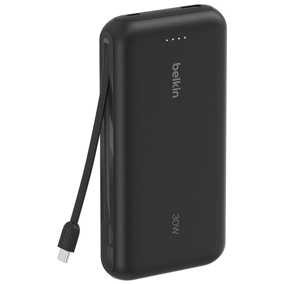 Belkin 30W 20000mAh Power Bank with USB-C Cable - Black - Image 3
