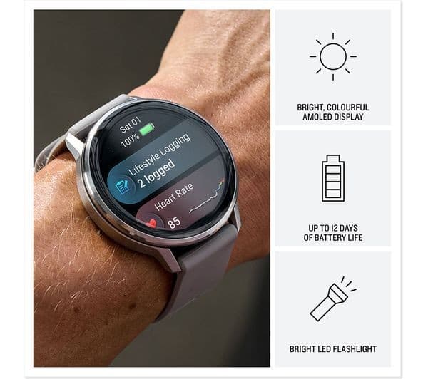 Garmin Venu 4 Smartwatch 45mm Silver - Image 3