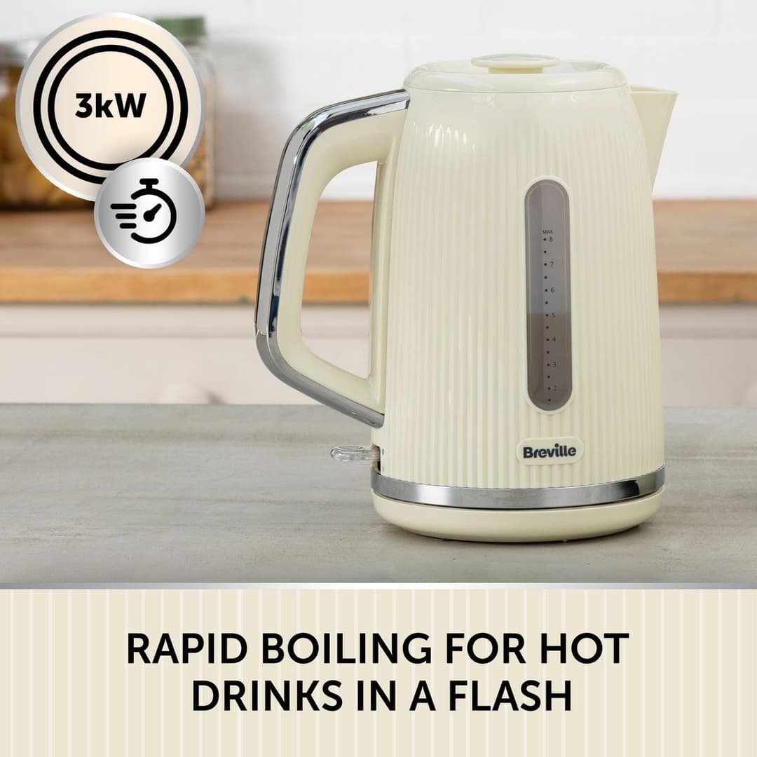 Breville VKT223 Bold Kettle - Cream and Silver - Image 2
