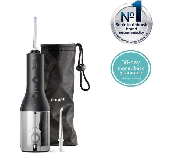 Philips Sonicare 3000 Series HX3826/33 Cordless Power Flosser - Black - Image 2