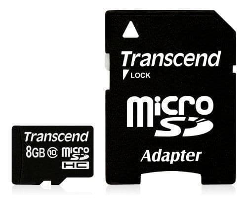 MicroSD Card SDHC 8GB + Adapte - Image 1