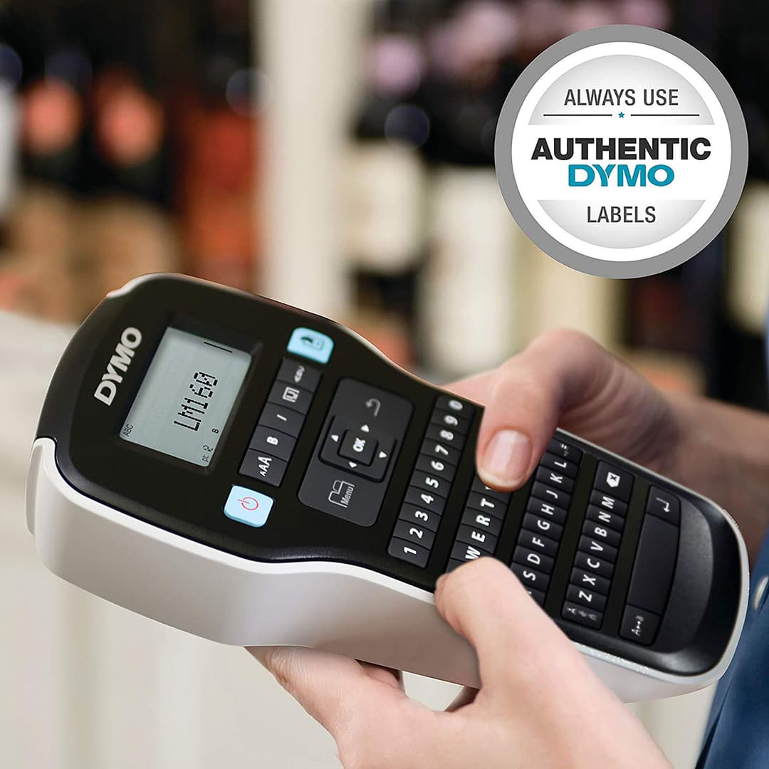 DYMO LabelManager 160 Label Maker | Handheld Label Printer with QWERTY Keyboard | Includes Black & White D1 Label Tape (12mm) | For Home & Office - Image 2
