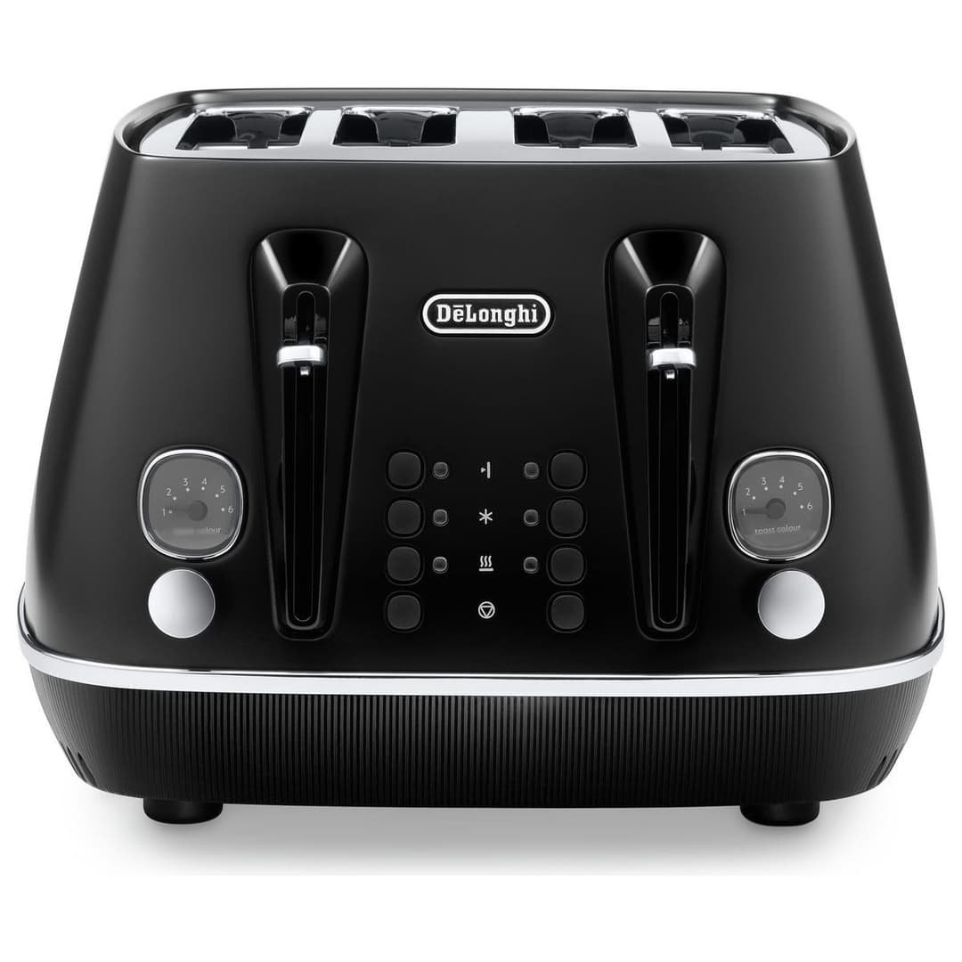 De'Longhi Distinta Moments CTIN4003.BK 4-Slice Toaster - Black - Image 1