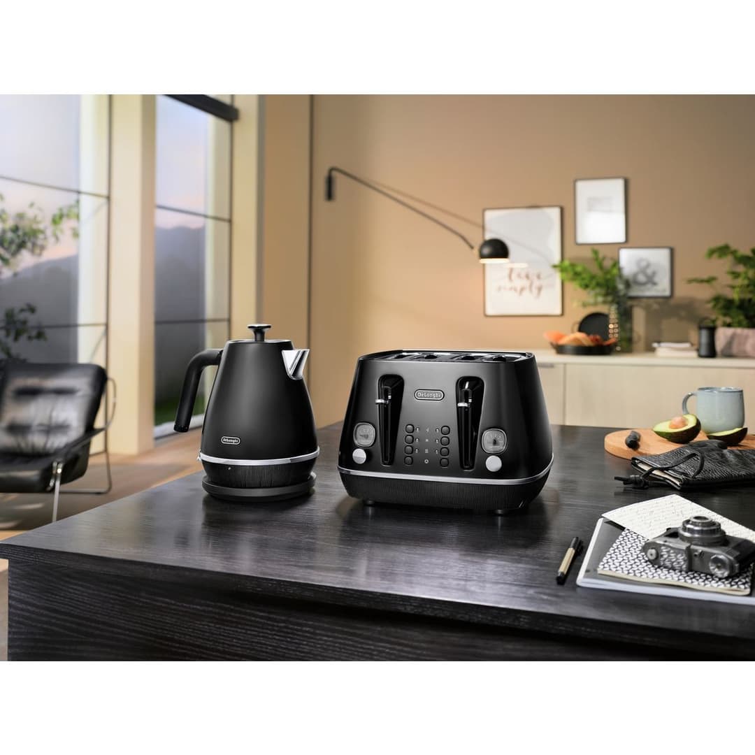 De'Longhi Distinta Moments CTIN4003.BK 4-Slice Toaster - Black - Image 5