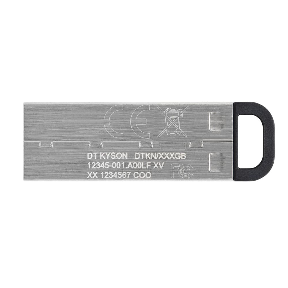Kingston DataTraveler Kyson USB 3.2 Gen 1 Metal Flash Drive 128GB - Silver - Image 2