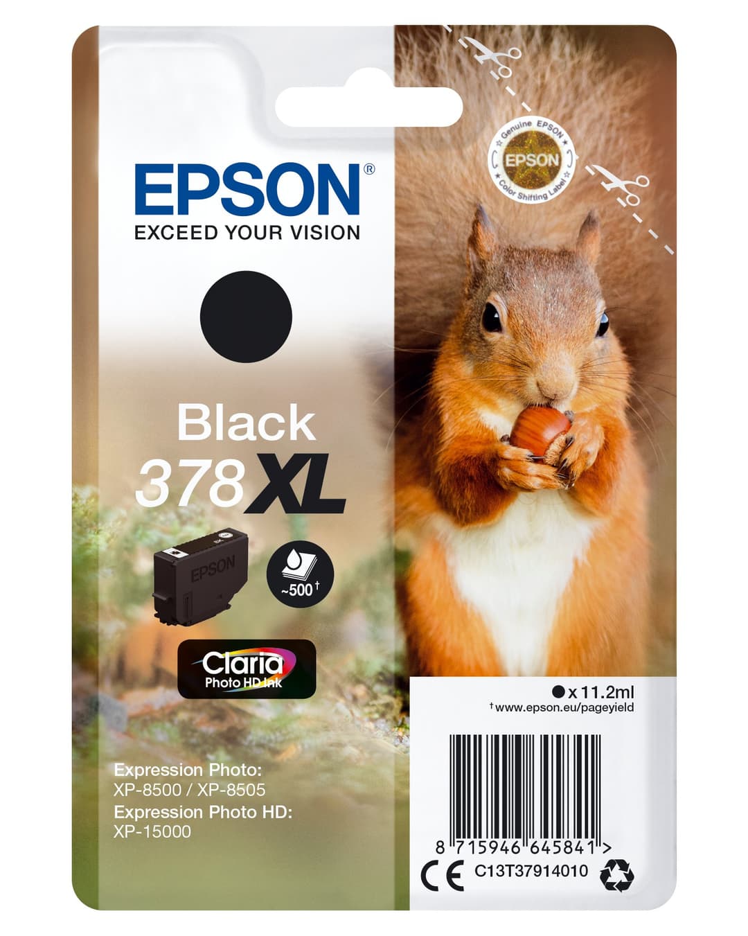 Epson C13T37914010 (378XL) Ink cartridge black 500 pages 11ml - Image 1