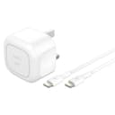 Belkin 30W USB-C Folding Wall Charger + USB-C Cable - White thumbnail 1
