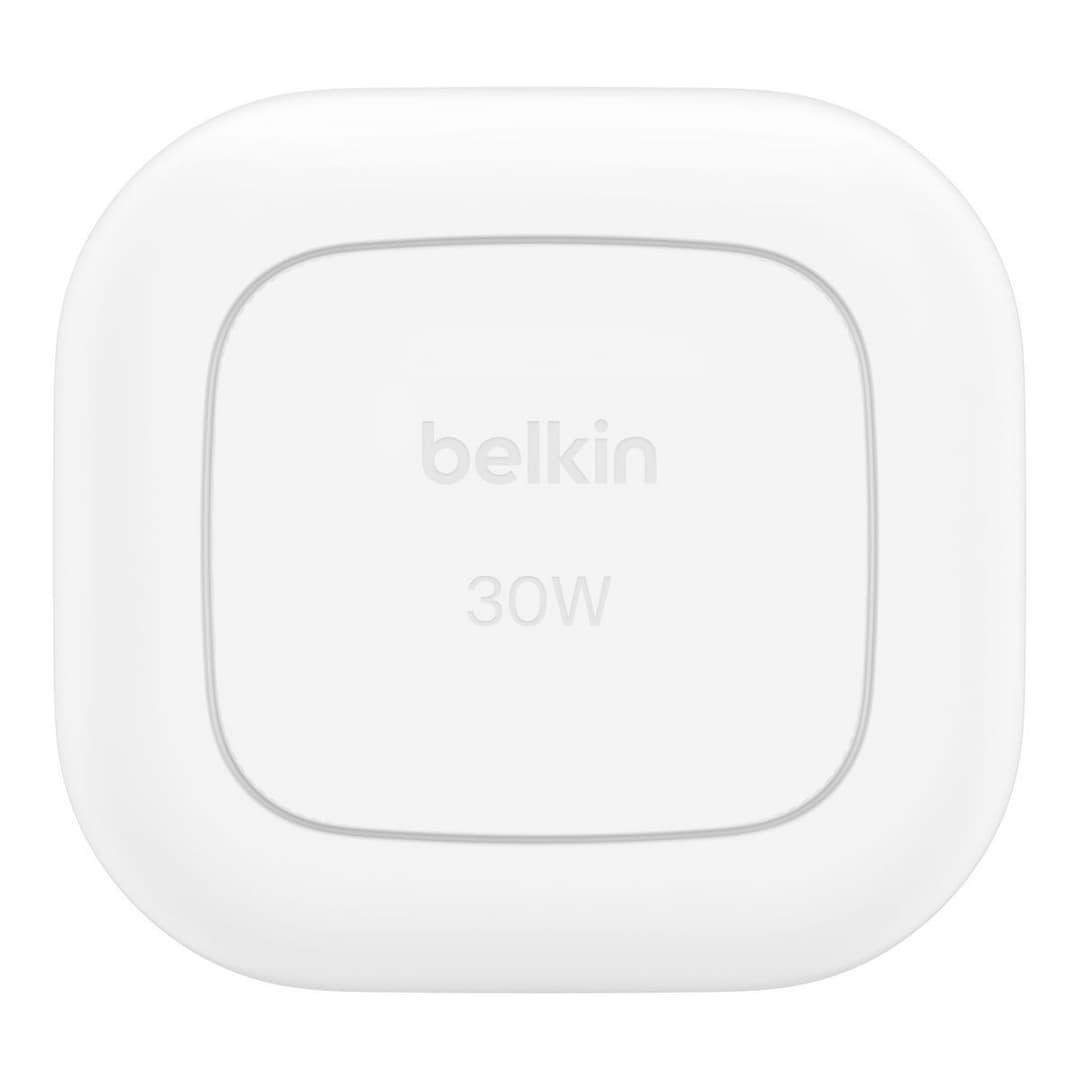 Belkin 30W USB-C Folding Wall Charger + USB-C Cable - White - Image 3