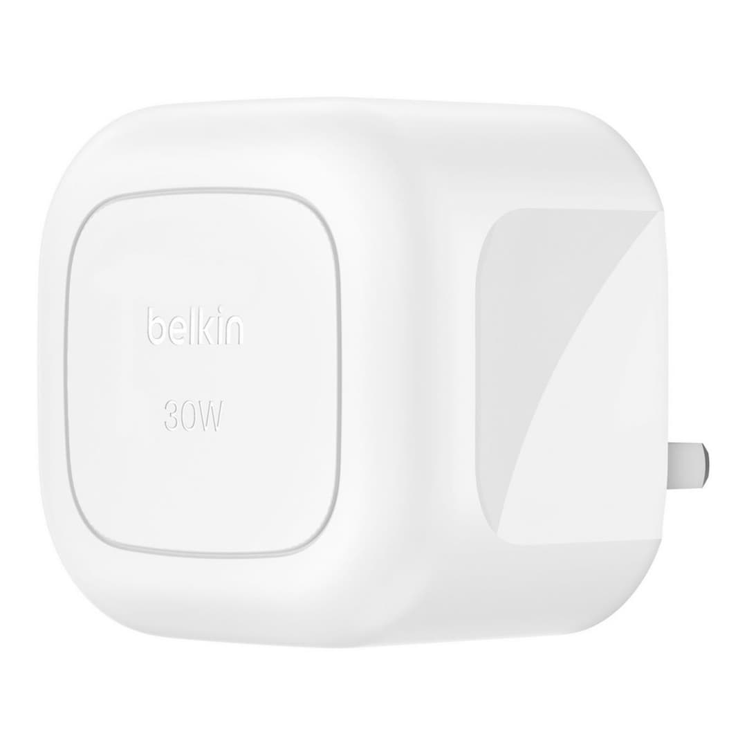 Belkin 30W USB-C Folding Wall Charger + USB-C Cable - White - Image 5