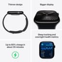 Apple Watch Series 10 GPS 42 mm Smartwatch with Jet Black Aluminium Case thumbnail 3