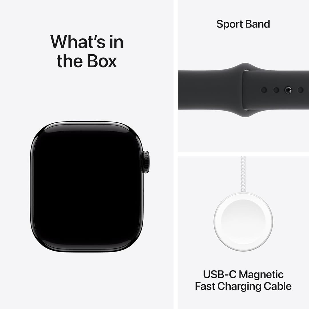 Apple Watch Series 10 GPS 42 mm Smartwatch with Jet Black Aluminium Case - Image 6