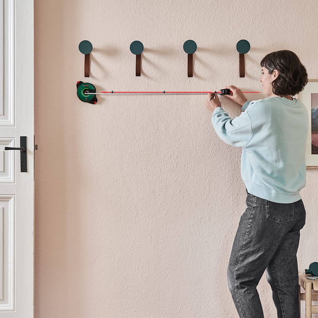 Bosch 2-in-1 Line Laser Atino With Integrated Measuring Tape - Green - Image 5