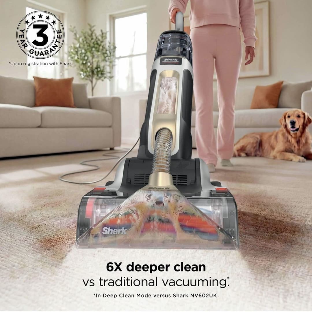 Shark CarpetForce EX500UK Upright Carpet Cleaner Black - Image 2