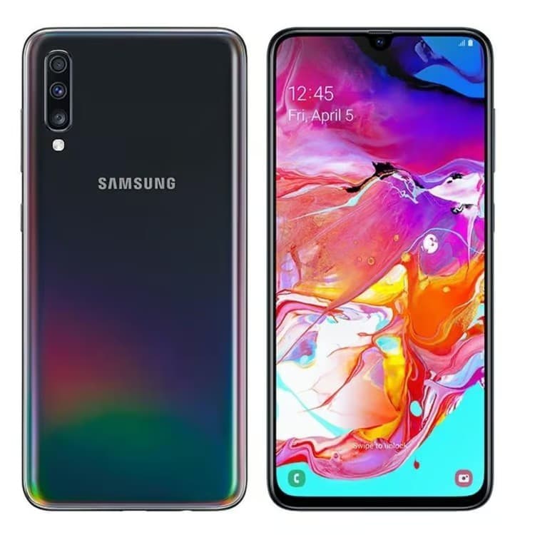 Samsung Galaxy A70 128GB 6GB RAM Dual SIM Smartphone - Black - Image 1