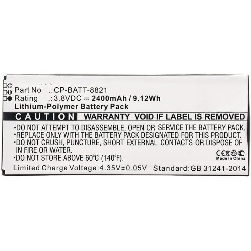 CoreParts MBXCP-BA128 Replacement Battery for Cisco 8821 Wireless IP Phone (CP-BATT-8821) — 9.12Wh 3.8V 2400mAh, Black