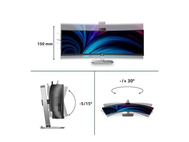 Philips 49B2U6900CH 49" LED Monitor Textile Black - Image 8