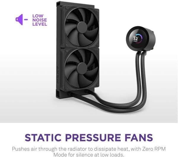 NZXT Kraken Plus 240 CPU Cooler Black - Image 6