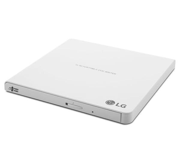 LG GP57EB40 Ultraslim External USB DVD Writer - White - Image 2
