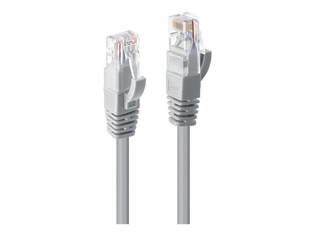 Lindy CAT 6 Patch Cable 3m Grey - Image 1