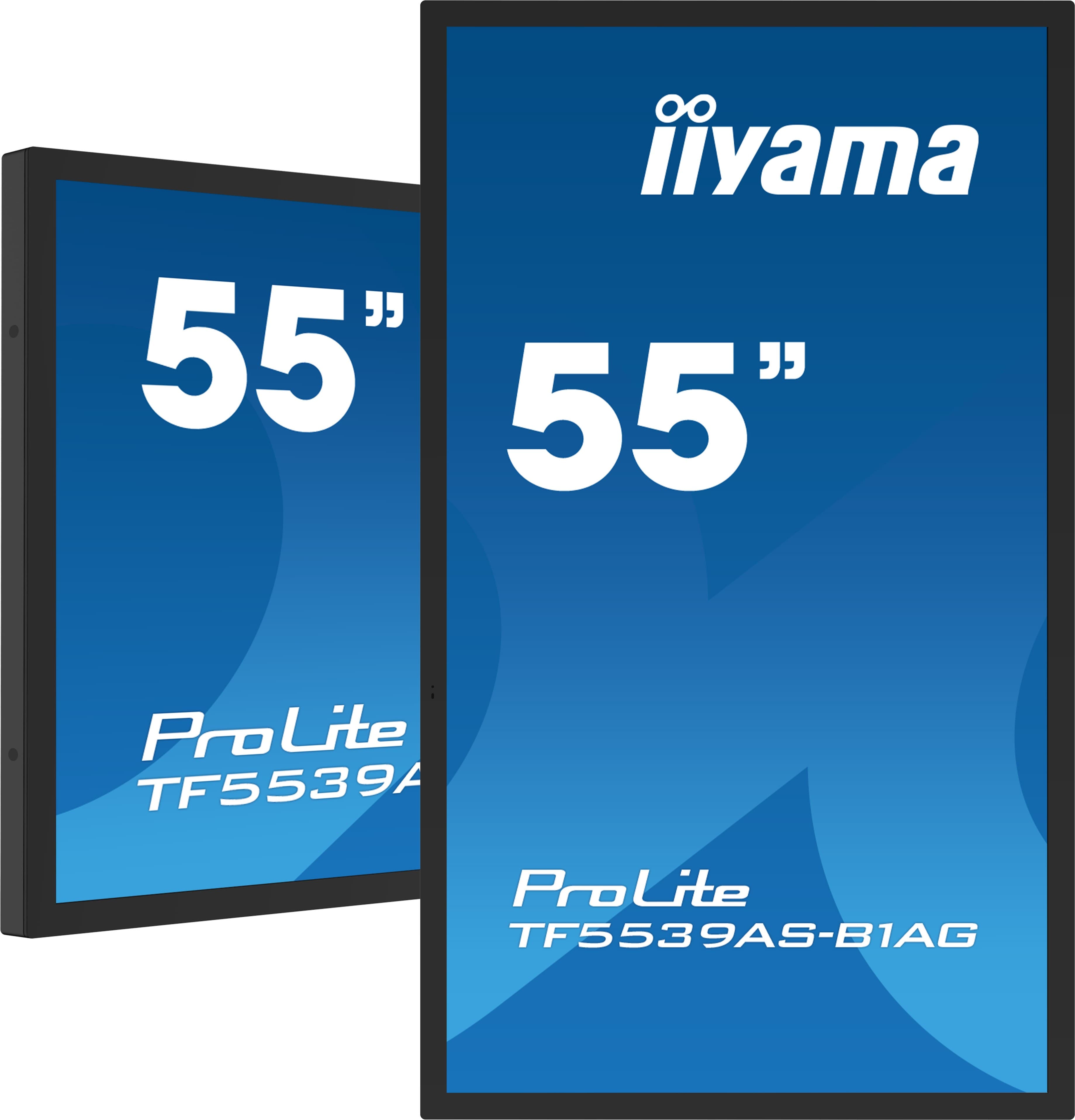 iiyama TF5539AS-B1AG Signage Display Kiosk design 138.7 cm (54.6") LED 435 cd/m² 4K Ultra HD Black Touchscreen Built-in processor Android 11 24/7
