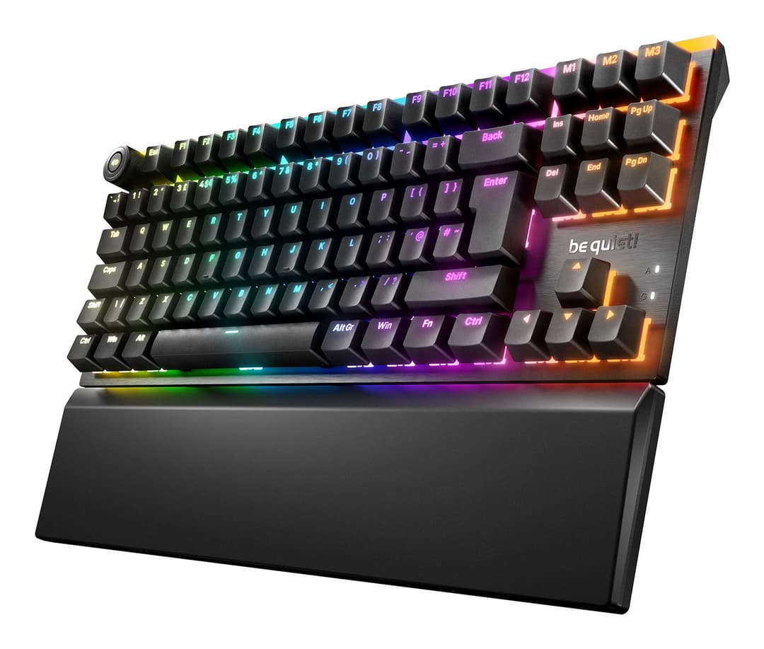 be quiet! Light Mount TKL UK - Silent Tactile keyboard Gaming USB QWERTY UK English Black - Image 1