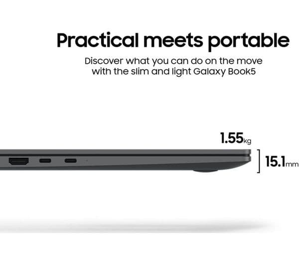 Samsung Galaxy Book5 Intel Core Ultra 5 8GB 256GB Titan Grey - Image 6