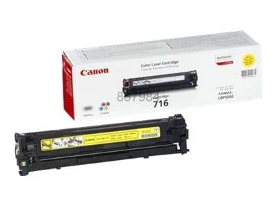 Canon 716 Original Toner Cartridge, 1,500 Pages - Yellow - Image 1