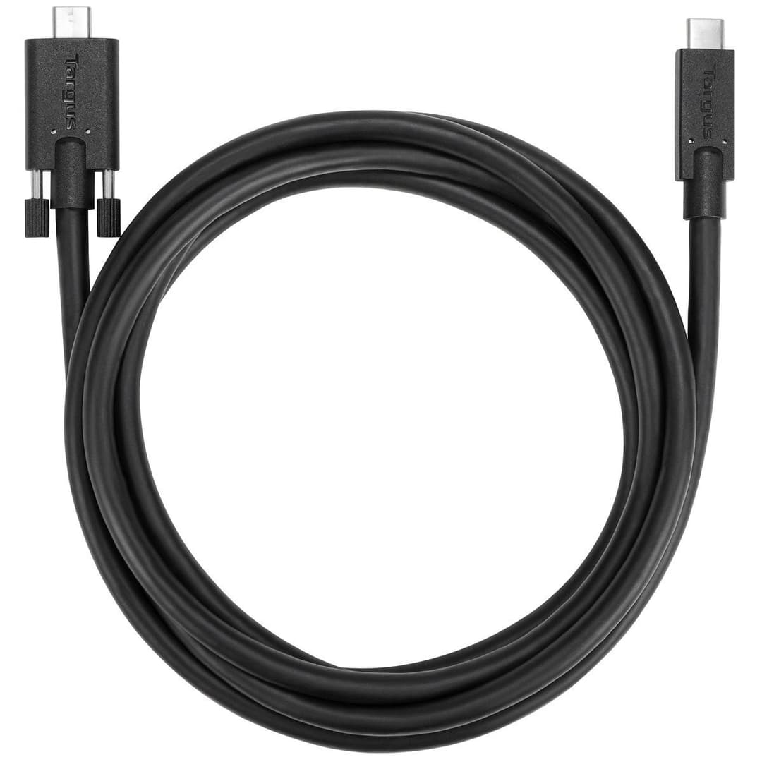 Targus ACC1122GLX USB cable USB 3.2 Gen 1 (3.1 Gen 1) 1.8 m USB C Black - Image 1