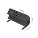 Fellowes Power Desk Type G Clamp Fit 1x230v 1xUSB-A 1x USB-C Socket 2m Cable Black - 100136980 power extension 1 AC outlet(s) Indoor thumbnail 3
