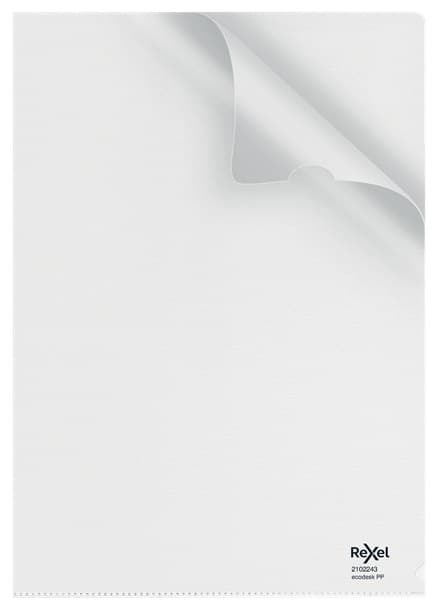 Rexel Ecodesk L Folders Clear (25) - Image 1