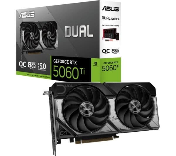 ASUS GeForce RTX 5060 Ti Dual OC Graphics Card 8GB - Image 3