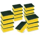 3M Classic sponge Rectangular Green, Yellow 16 pc(s) thumbnail 1