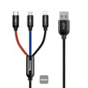 Baseus USB-A to Lightning Charging & Data Transfer Cable 2m - Black thumbnail 1
