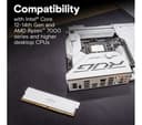 Crucial Pro Overclocking DDR5-6000 CL36 Desktop Memory 32GB (2x16GB) - White thumbnail 3