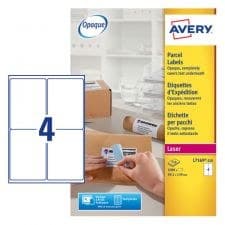 Avery L7169-250 Parcel Labels 250 sheets - 4 Labels per Sheet