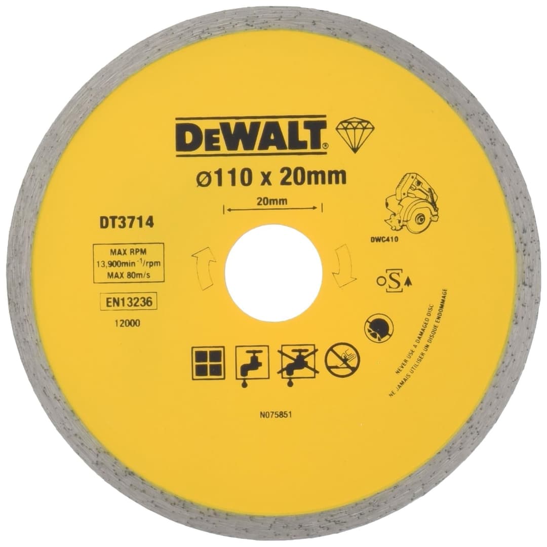 Dewalt DT3714QZ 110 x 20 mm Tile Blade - Yellow - Image 3