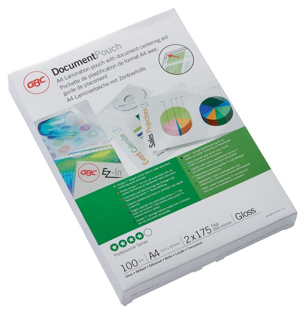 GBC 3200724 A4 Gloss Document Pouch 175 micron 100Pk