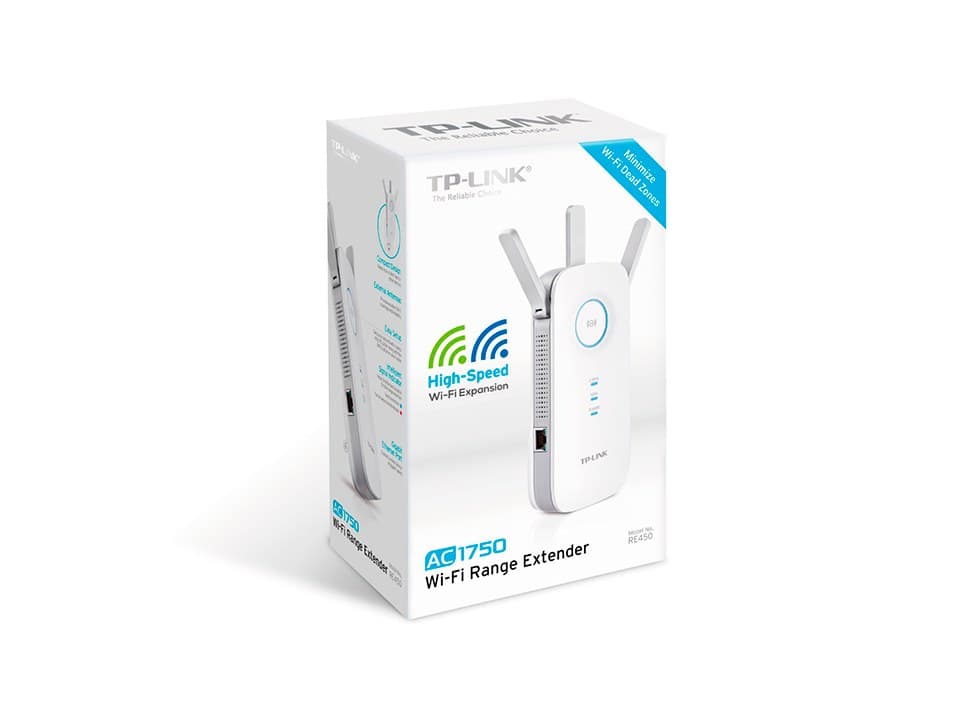 TP-Link RE450 network extender Network transmitter White 10, 100, 1000 Mbit/s - Image 2