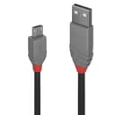 Lindy 1m USB 2.0 Type A to Micro-B Cable, Anthra Line thumbnail 1