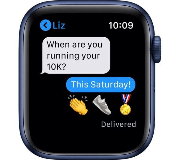 APPLE Watch Series 6 - Blue Aluminium with Deep Navy Sports Band, 44 mm - Image 4