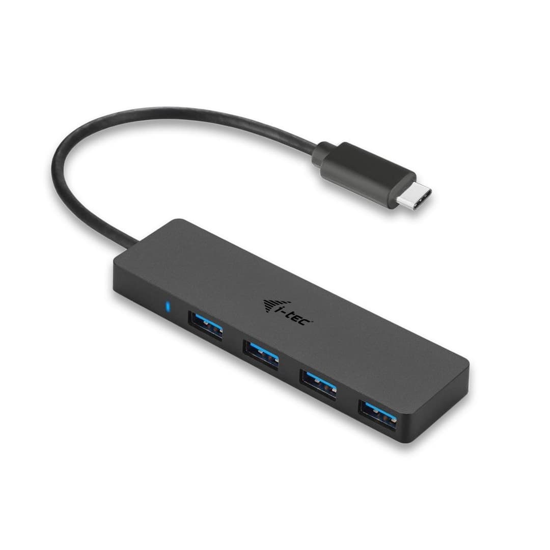 i-tec USB-C Slim Passive Hub, 4x USB-A 3.0 (C31HUB404) - Image 1