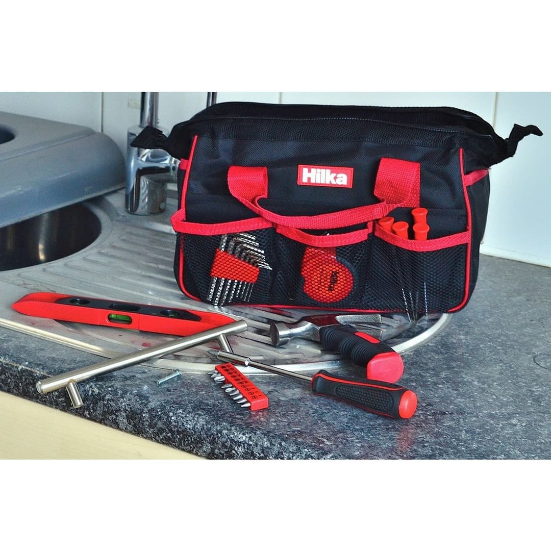 Hilka 30 Pieces Home Tool Kit With Bag - Image 6