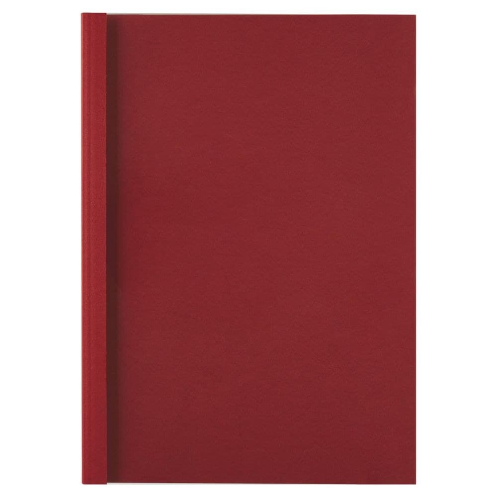 GBC IB451218 Leathergrain A4 Thermal Binding Covers Red Pack of 100 - Image 1