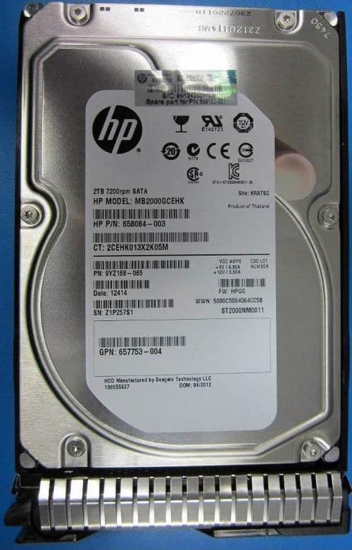 2TB 6G SATA 7.2k 3.5in