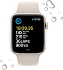 Apple Watch SE 2nd Gen GPS 44mm Aluminium Case with Sport Band M/L - Starlight thumbnail 1