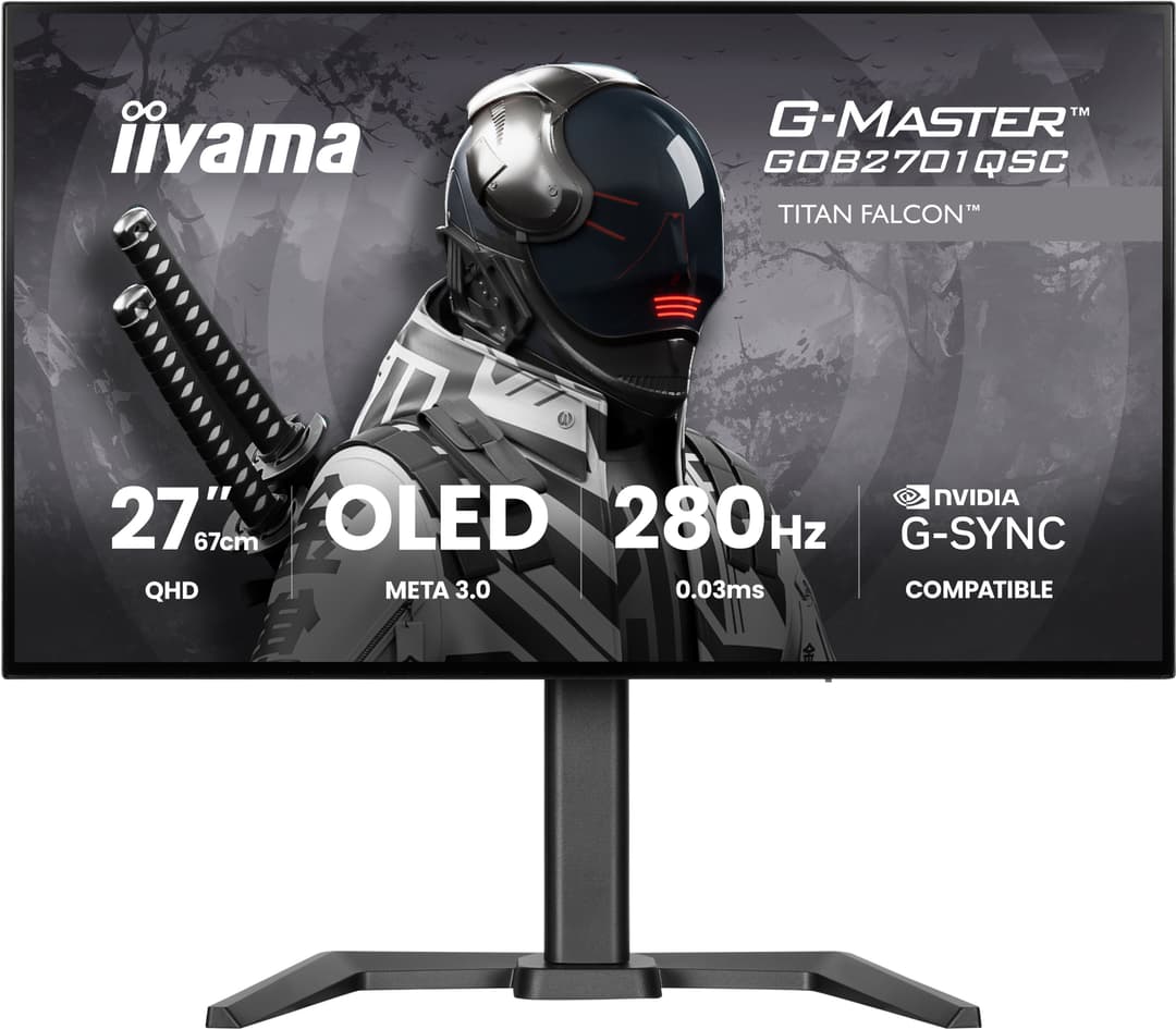 iiyama G-MASTER GOB2701QSC-B1 computer monitor 68.6 cm (27") 2560 x 1440 pixels 2K Ultra HD OLED Black - Image 1