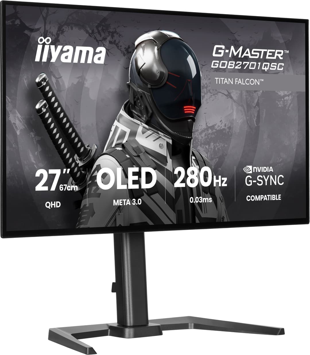 iiyama G-MASTER GOB2701QSC-B1 computer monitor 68.6 cm (27") 2560 x 1440 pixels 2K Ultra HD OLED Black - Image 3