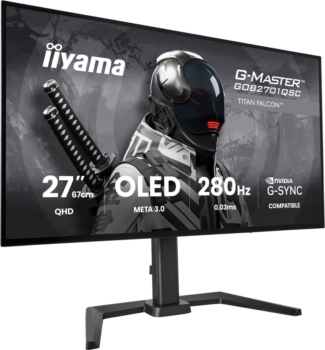 iiyama G-MASTER GOB2701QSC-B1 computer monitor 68.6 cm (27") 2560 x 1440 pixels 2K Ultra HD OLED Black - Image 4