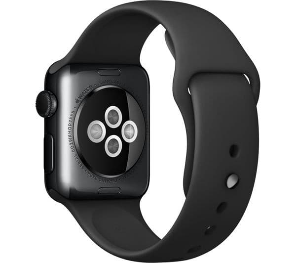 APPLE Watch 38 mm with Sports Band - Black Stainless Steel (September 2015) - Image 1